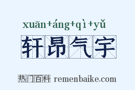 轩昂气宇是什么意思的图片